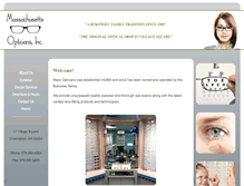 Tablet Screenshot of massopticiansinc.com